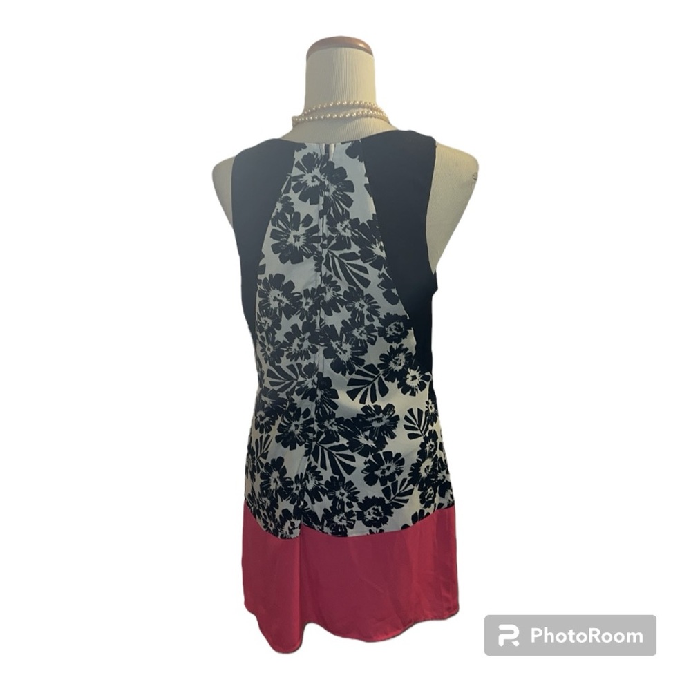 Big Strike USA New With Tags Large black/white/red floral sleeveless dress - Picture 3 of 14